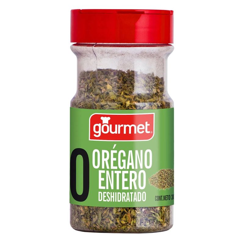 GOURMET - Orégano Entero Deshidratado en Frasco Gourmet 30 g