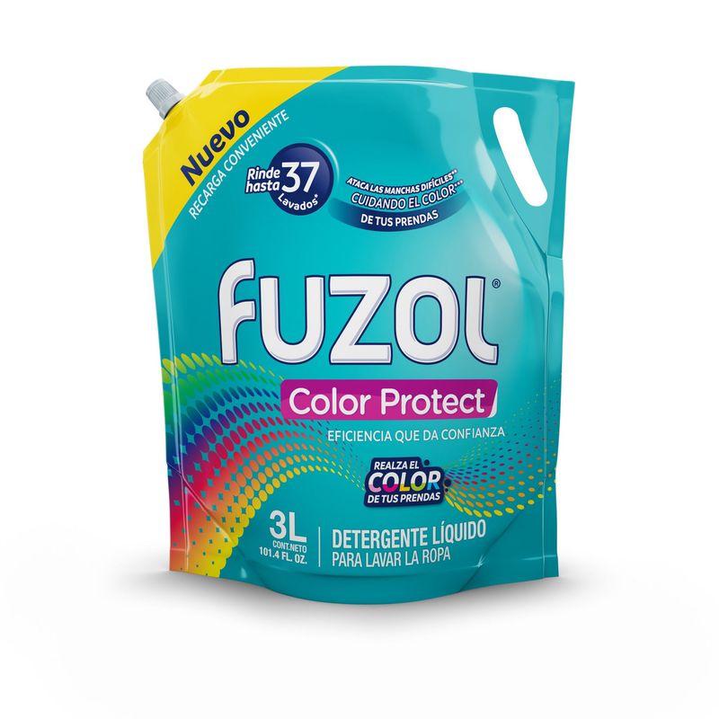 FUZOL - Detergente Líquido Recarga Color Protect