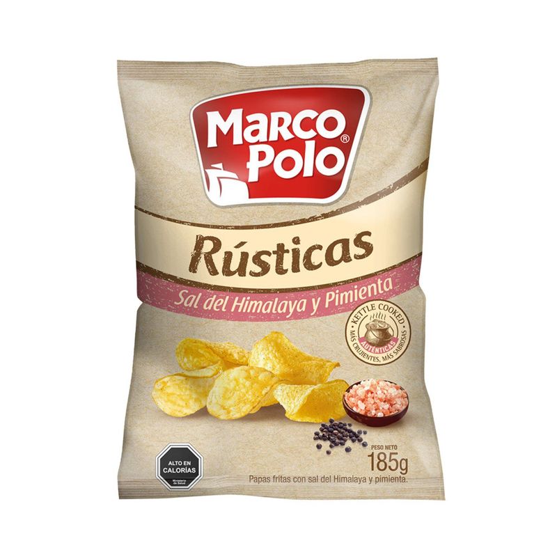 MARCO POLO - Papas Fritas Rusticas Sal del Himalaya y Pimienta