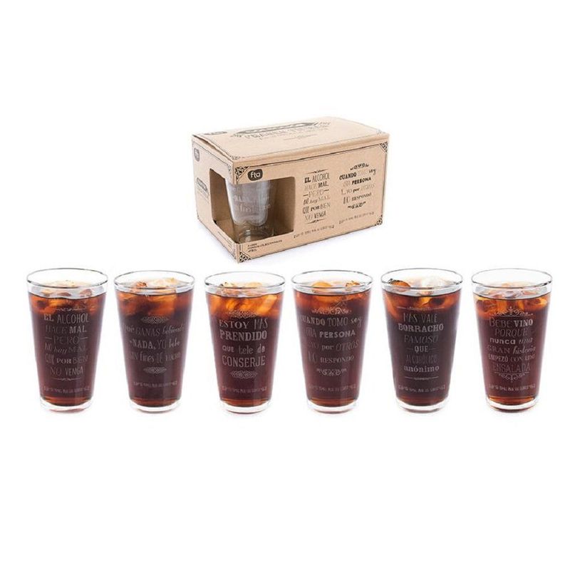  - SET 6 VASOS MODISMOS CHILE