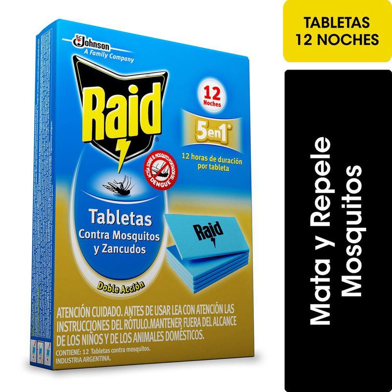 RAID - Insecticidas Tableta Zancudo