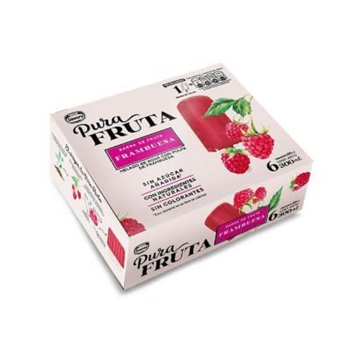 PURA FRUTA - HELADO PURA FRUTA FRAMB  SAVORY 300 ML