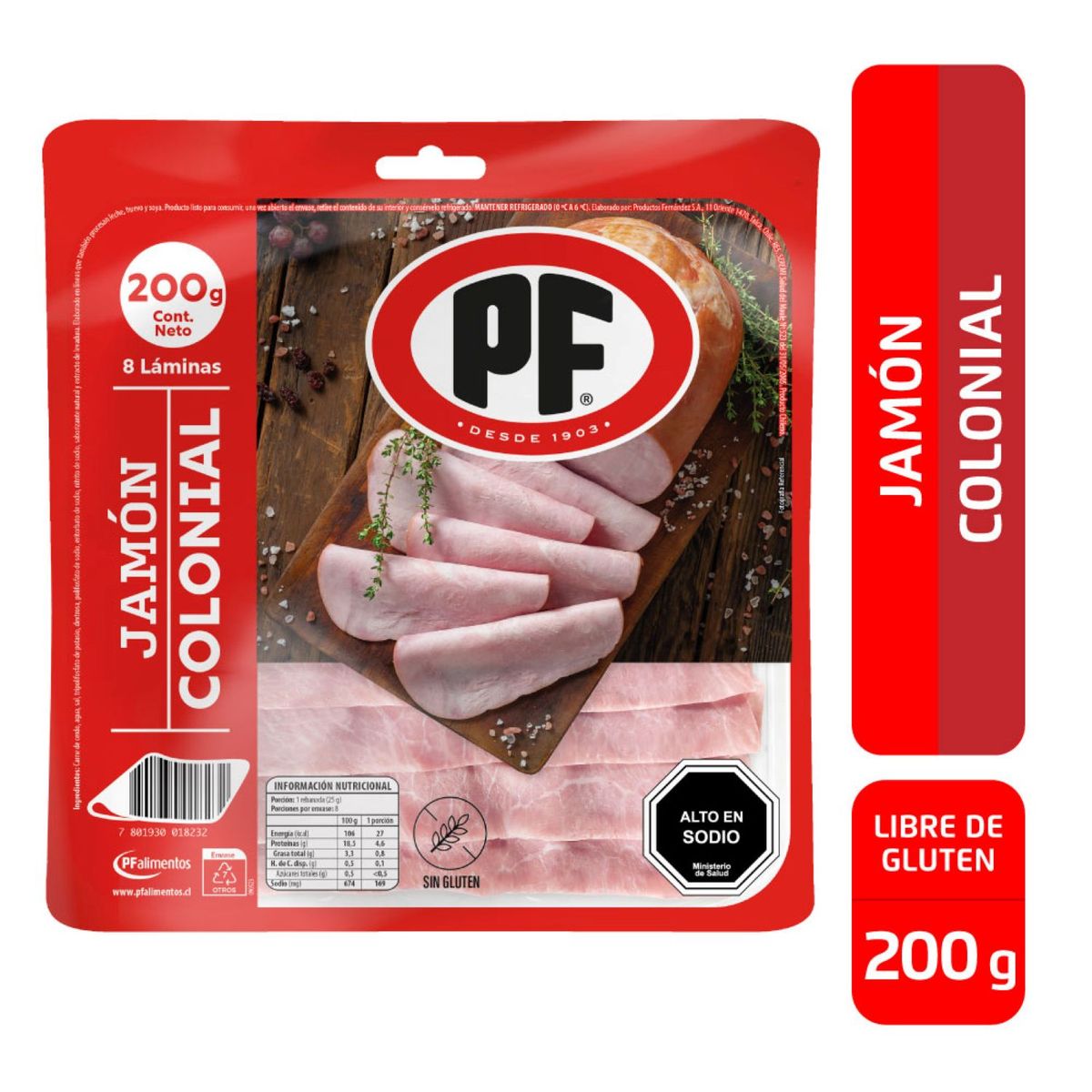 PF - Jamón Colonial G1 PF 200 g