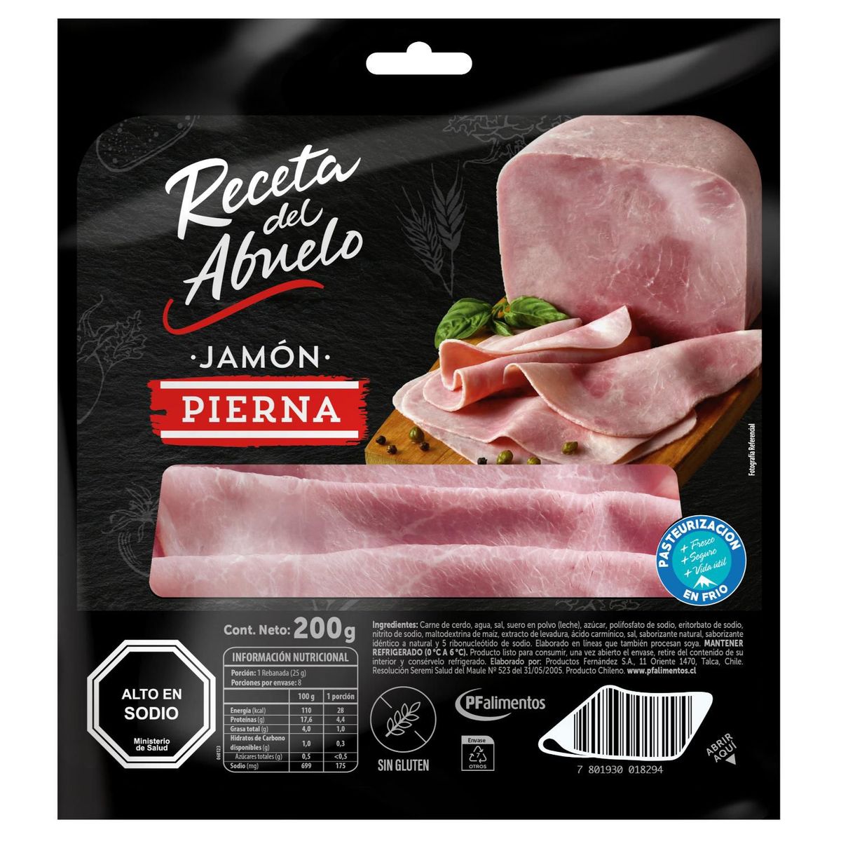 RECETA DEL ABUELO - Jamón Pierna G1 Receta del Abuelo 200 g