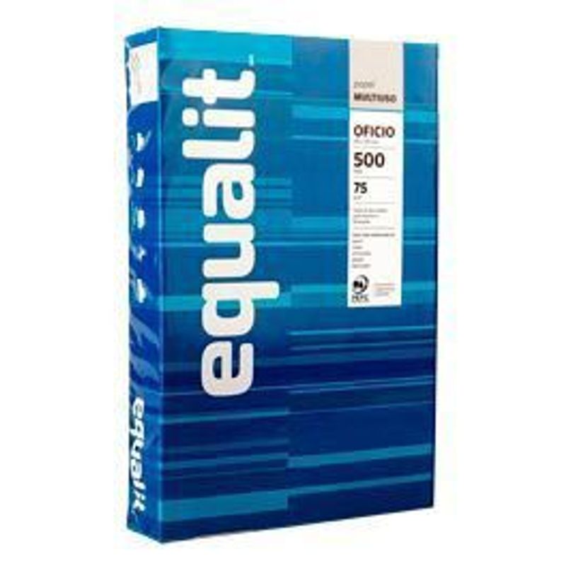 EQUALIT - Resma Azul Laser Oficio