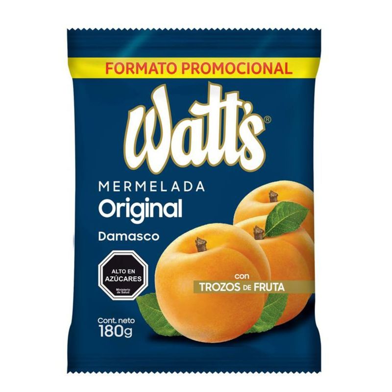 WATTS - MERMELADA DAMASCO SACHET WATTS 180 GRS