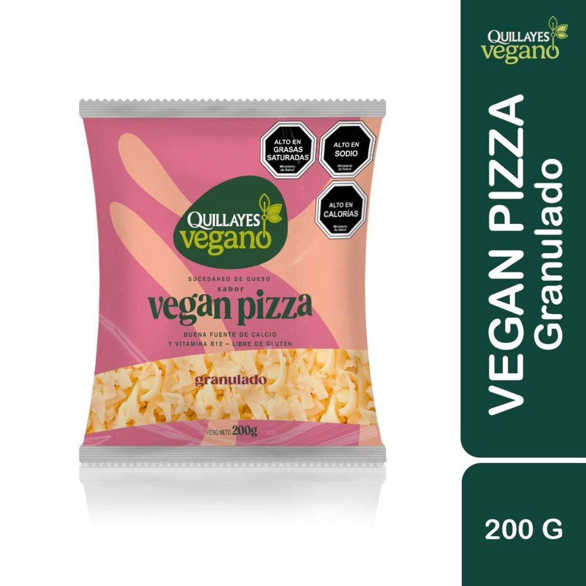 QUILLAYES - Queso Vegano Granulado Mozzarella