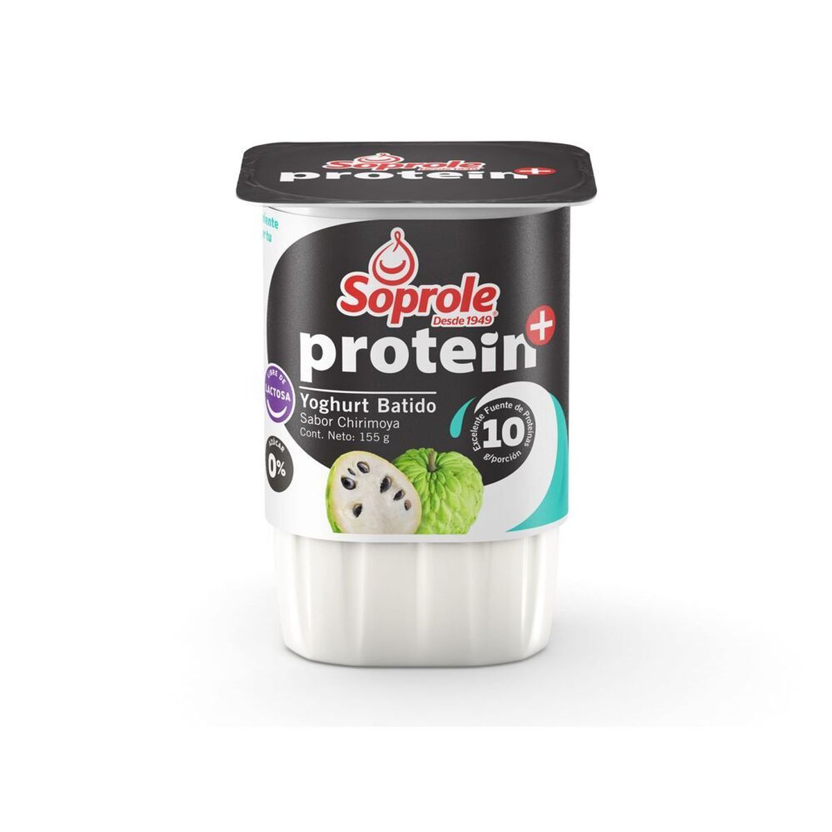 SOPROLE - Yoghurt Protein+ Sabor Chirimoya Sabor 155 g