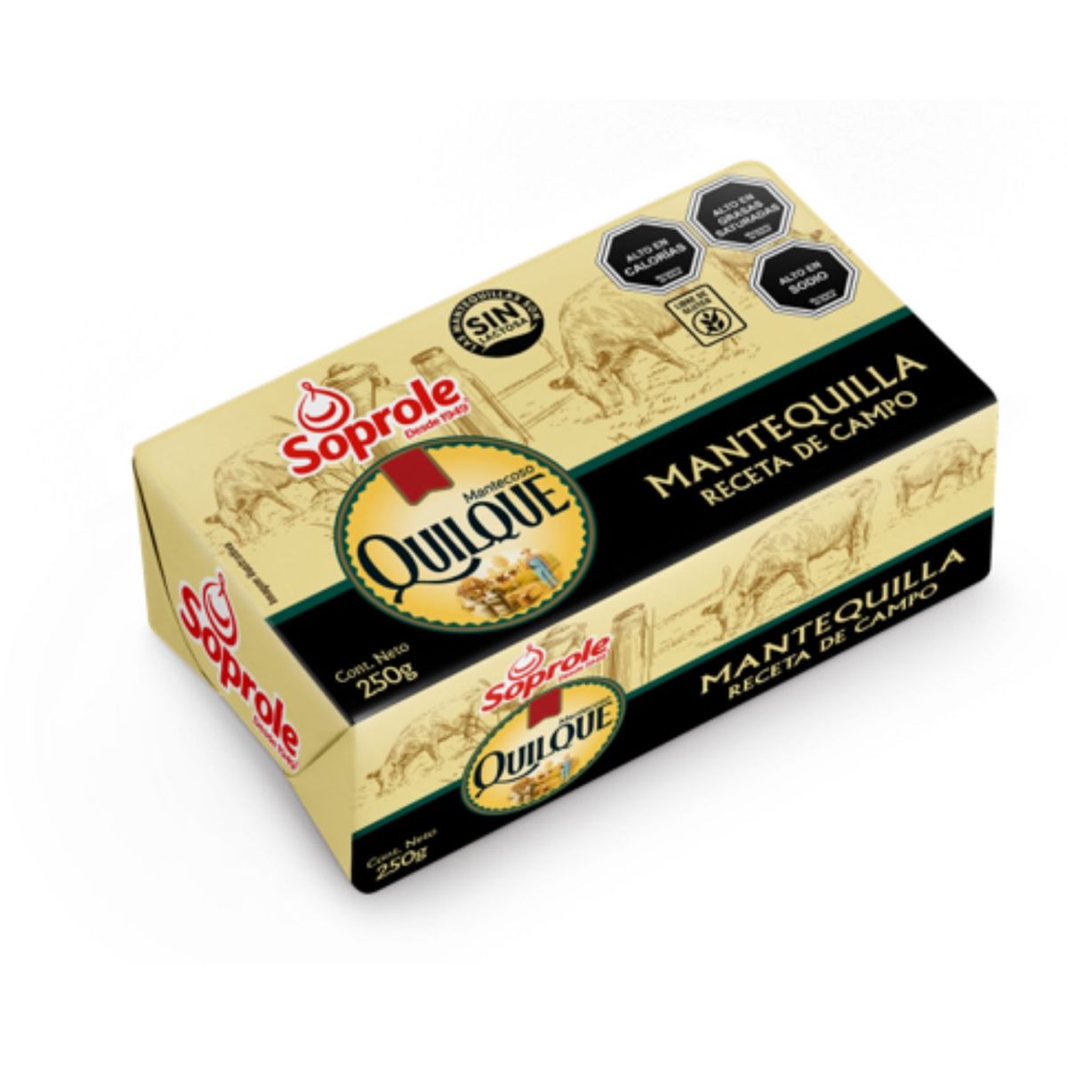 SOPROLE - Mantequilla Quilque con Sal Pan Soprole 250 gr