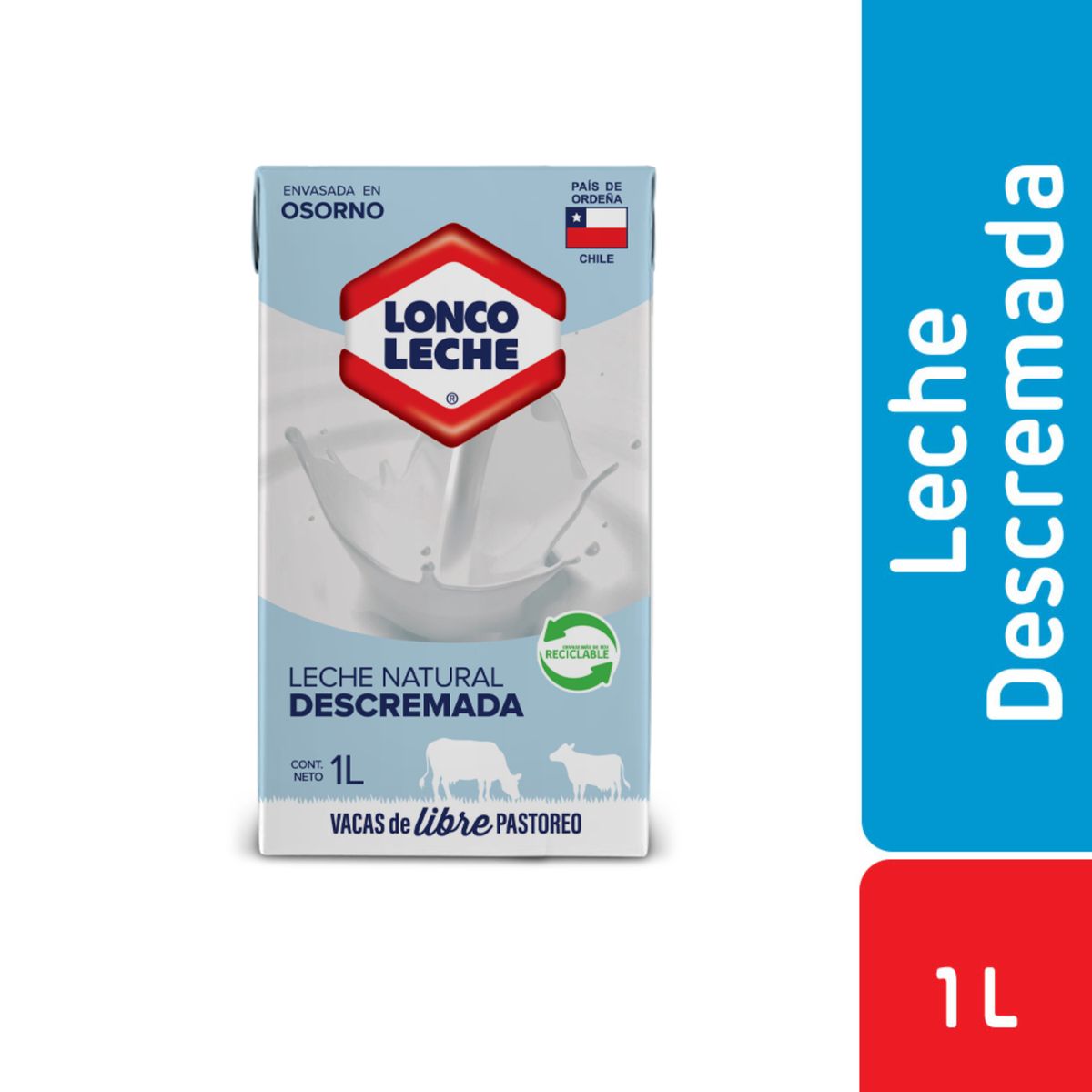 LONCOLECHE - Leche Descremada Natural