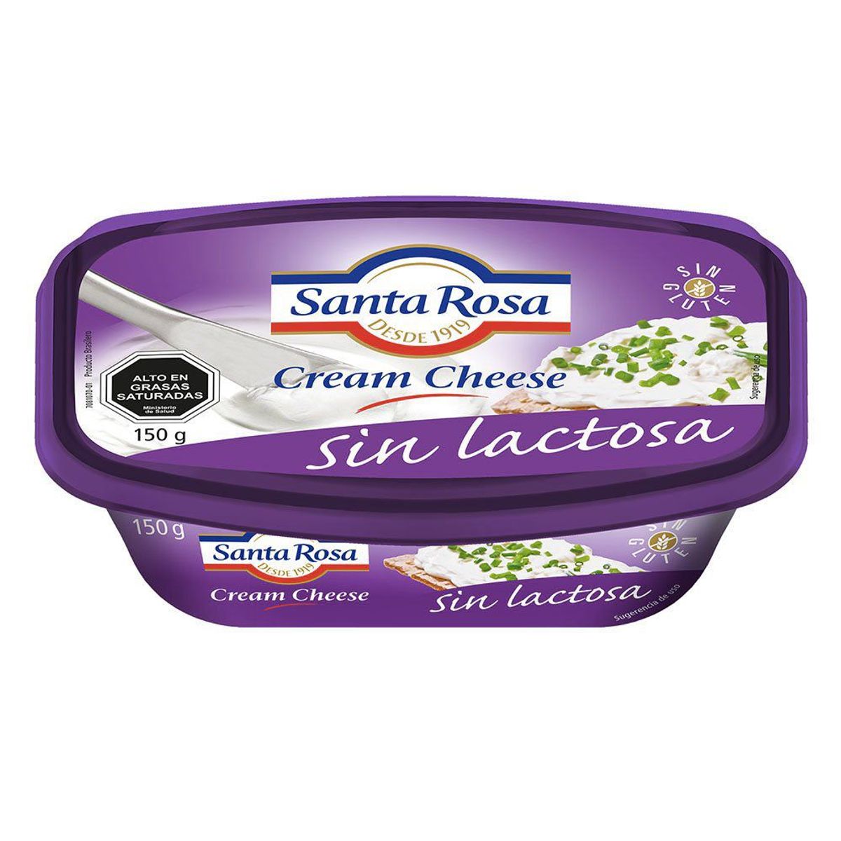 SANTA ROSA - Queso Crema Sin Lactosa Santa Rosa 150 g