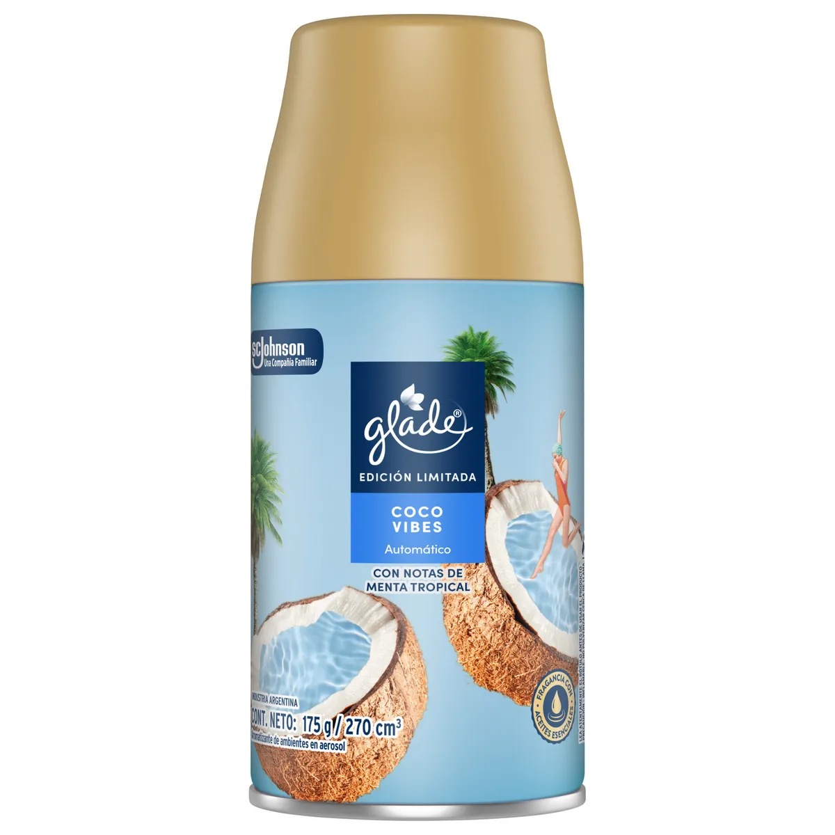 GLADE - Ambientador Automático Glade Aire de Playa 175 g