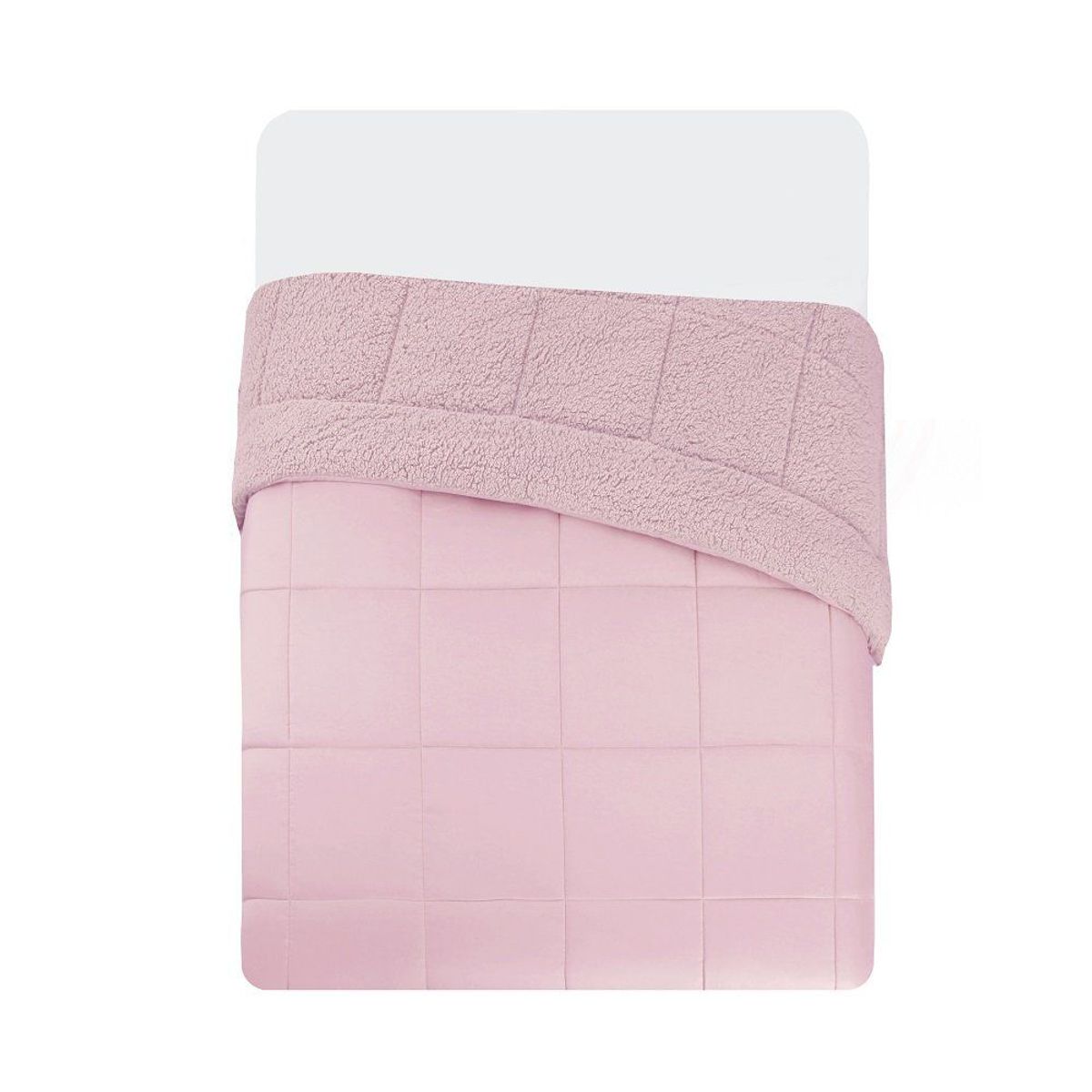 CASA JOVEN - Plumón Sherpa Rosado 1,5 Plaza