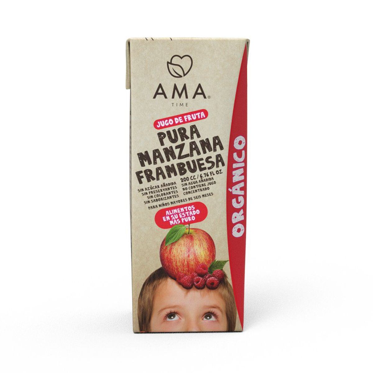 AMA - Jugo Orgánico Manzana y Frambuesa Ama 200 ml