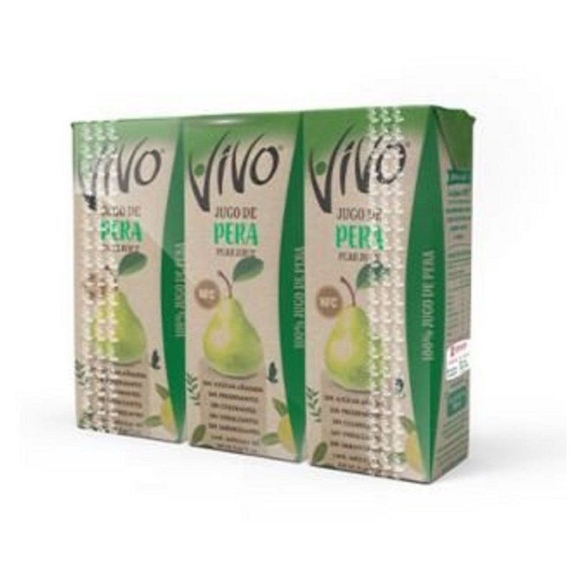 VIVO - TRIPACK JUGO PERA 100 FRUTA VIVO 190ML