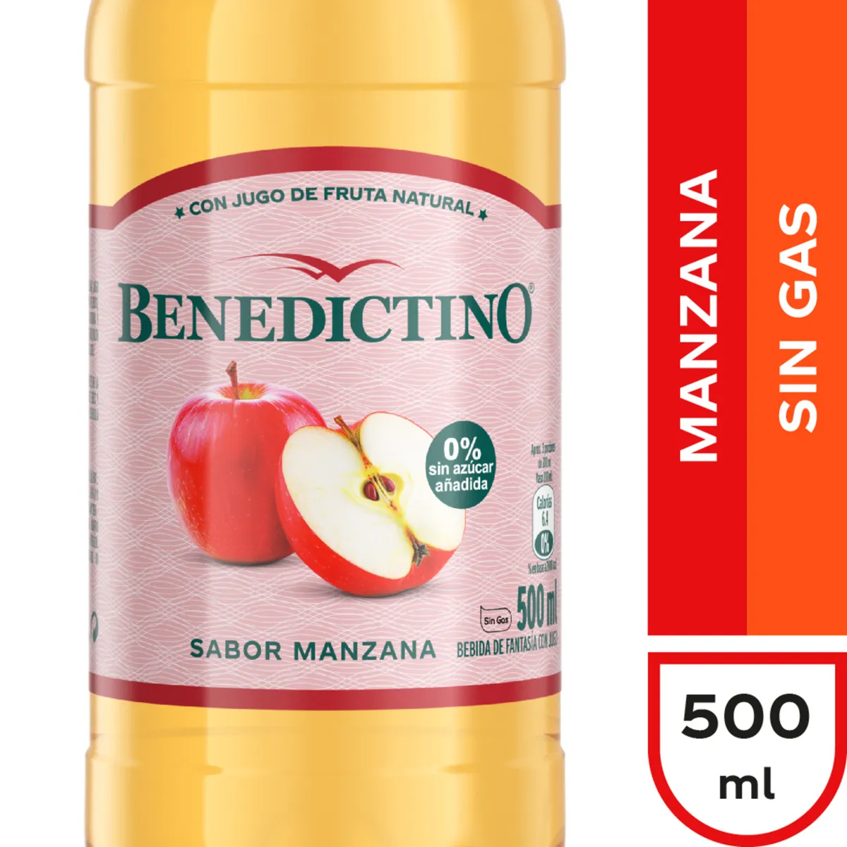 BENEDICTINO - Agua Sabor Manzana