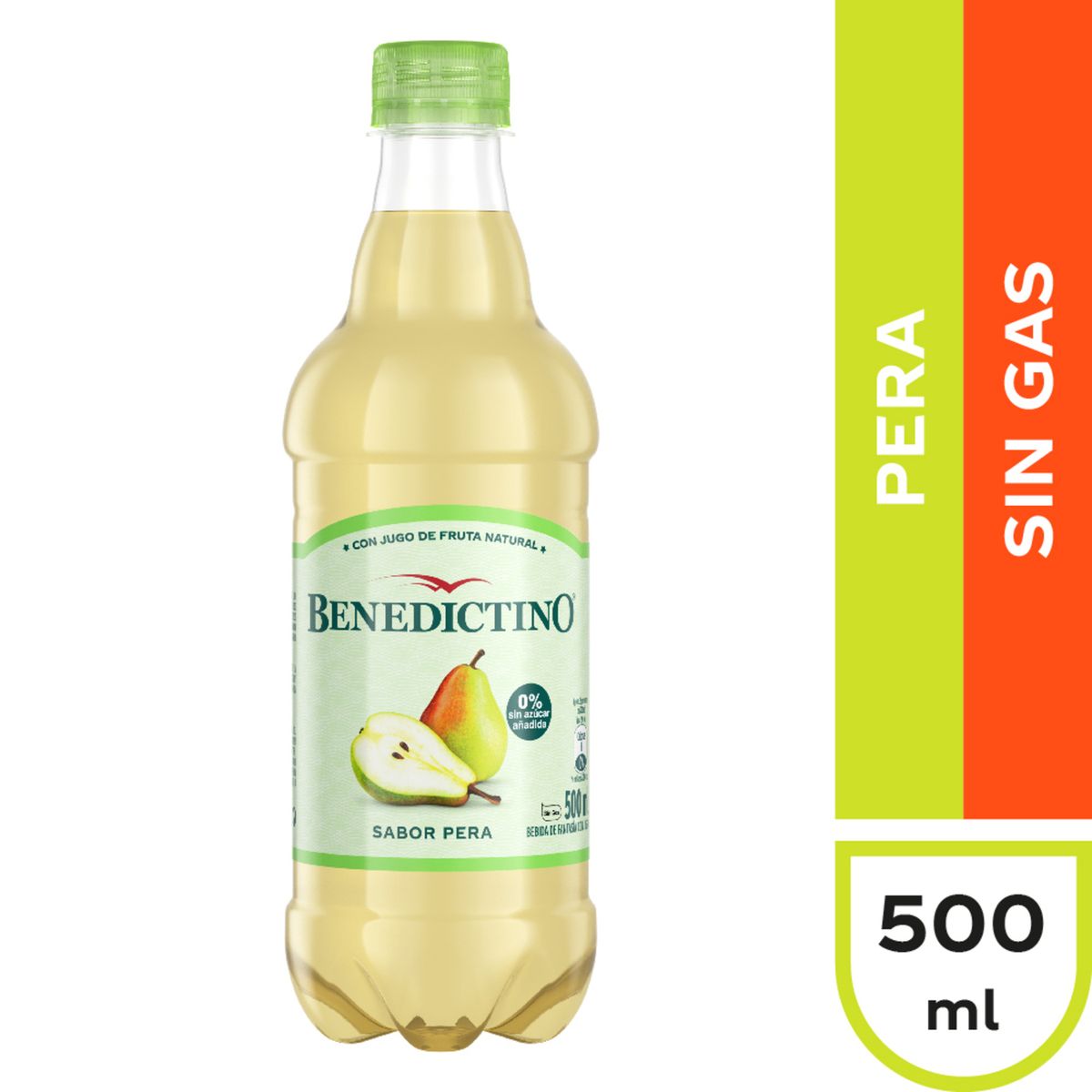 BENEDICTINO - Agua Saborizada Pera Benedictino 500 ml