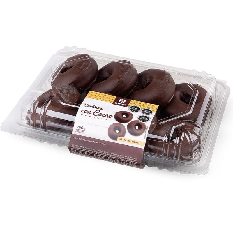 TOTTUS - Berlinas con Cacao Tottus 8 Un