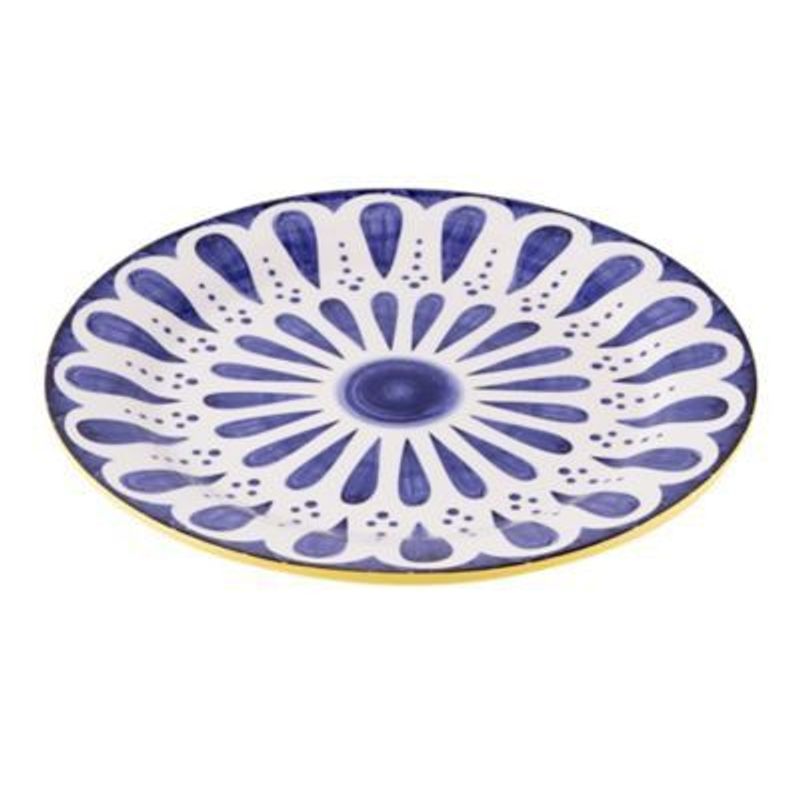 CASA JOVEN - PLATON 30CM BLUE LEAVES