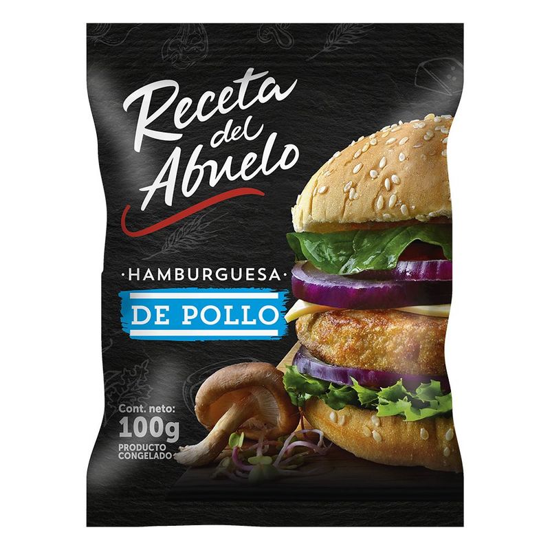 RECETA DEL ABUELO - Hamburguesa de Pollo Receta del Abuelo 100 g