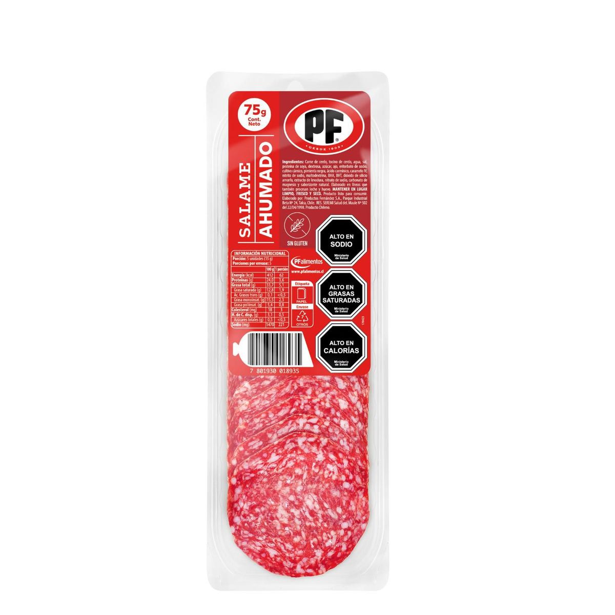 PF - Salame Ahumado PF 75 g
