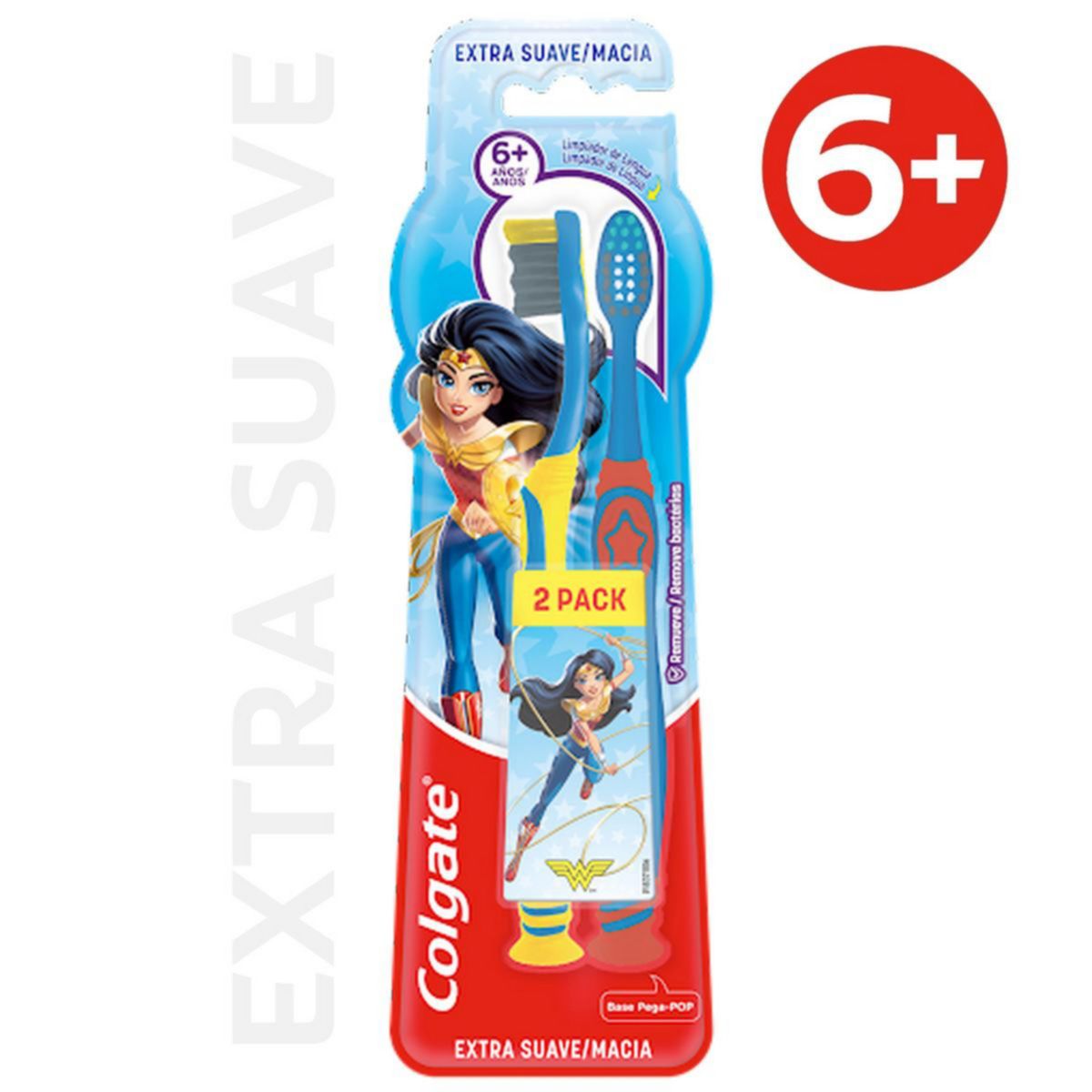 COLGATE - Cepillo de Dientes Smiles Batman/Wonder Woman