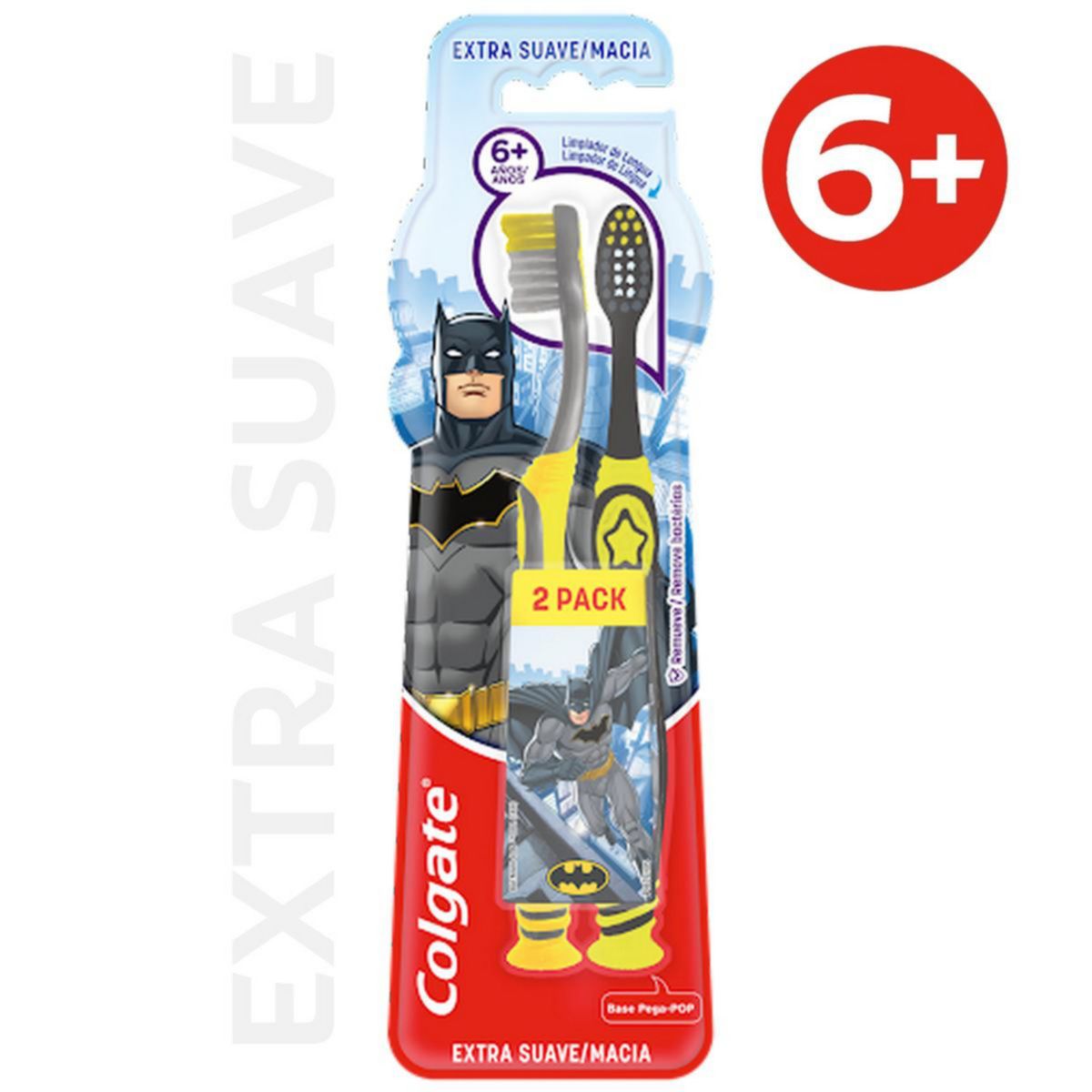 COLGATE - Cepillo de Dientes Smiles Batman/Wonder Woman
