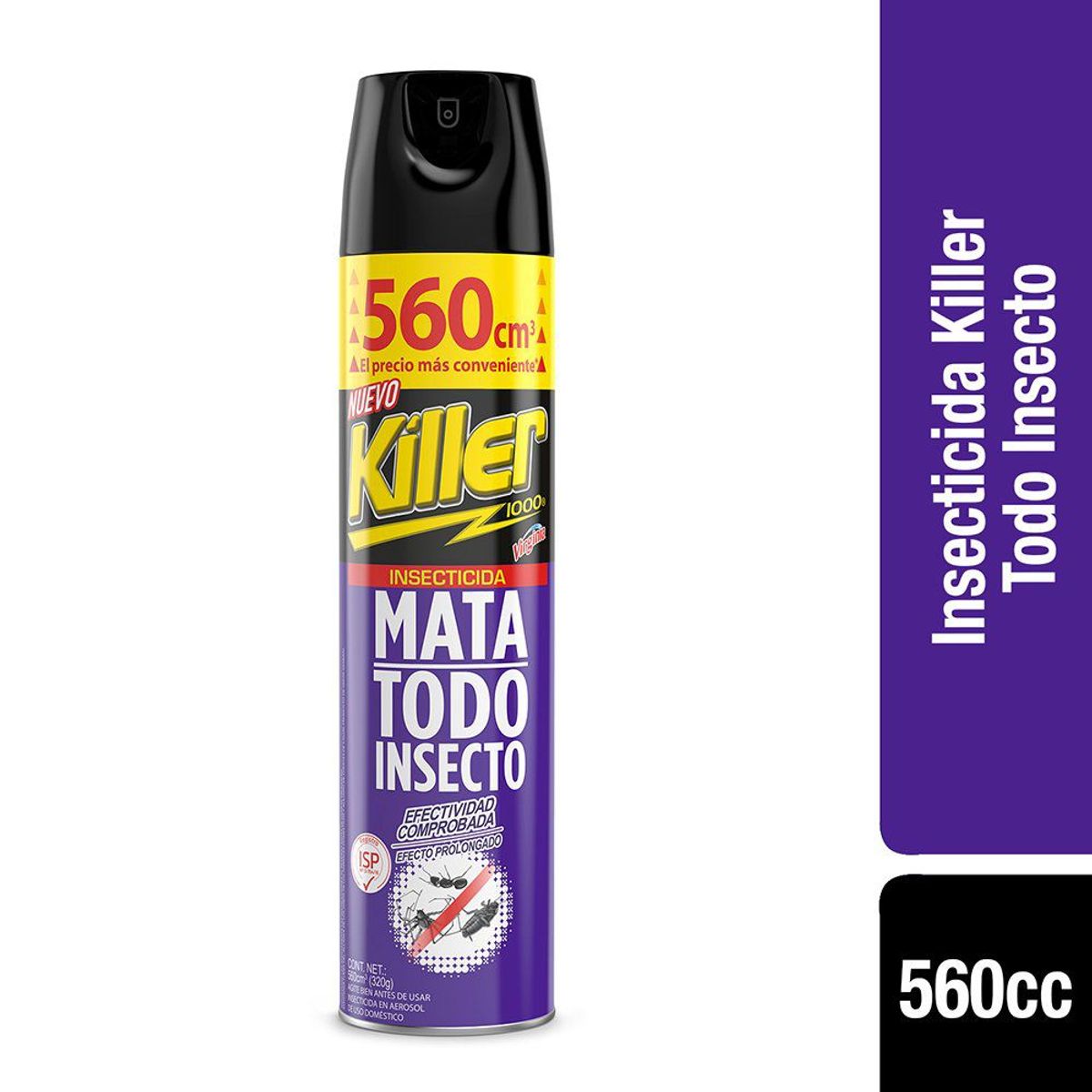 KILLER - INSECTICIDA TODO INSECTO  KILLER 560 CC.