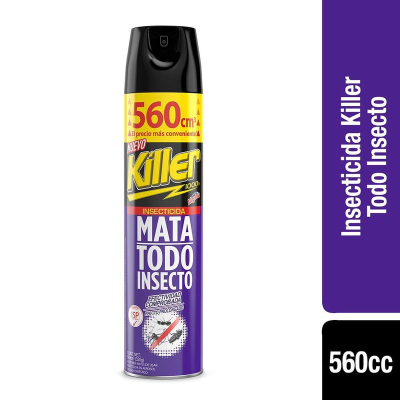 KILLER - INSECTICIDA TODO INSECTO  KILLER 560 CC.