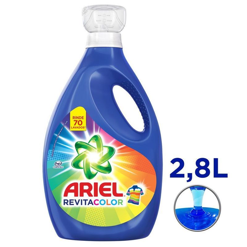 ARIEL - DET. LIQUI COLOR BOTELLA ARIEL 2.8 L .