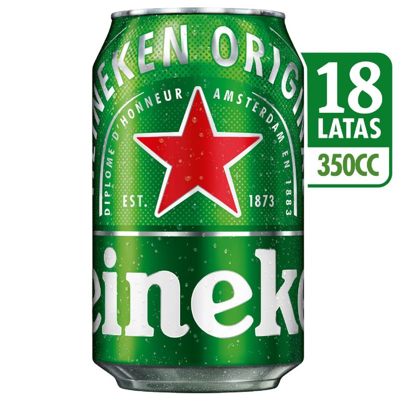 HEINEKEN - CERVEZA LAGR X18 LT HEINEKEN  5G 350 CC