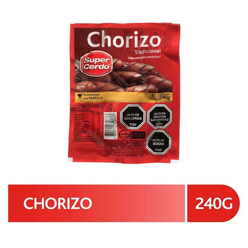 SUPER CERDO - Chorizo Tradicional