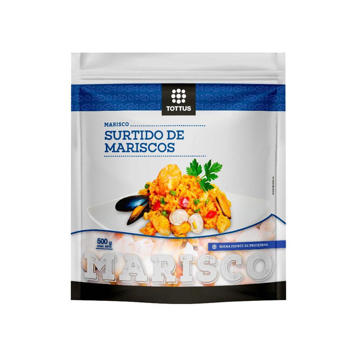 TOTTUS - Surtido de Mariscos Congelado Tottus 500 g