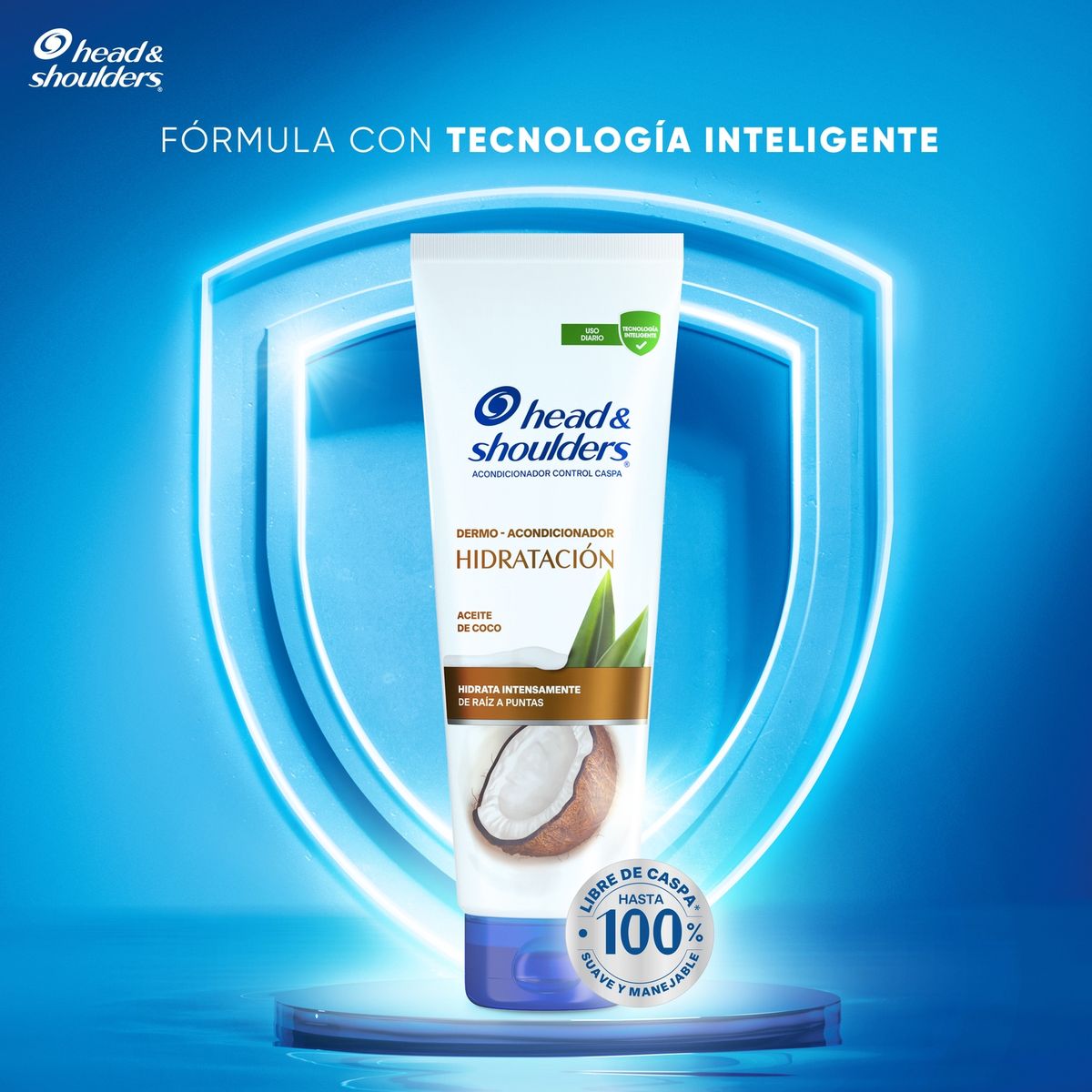 HEAD AND SHOULDERS - Acondicionador Hidratación Aceite de Coco Head & Shoulders 300 ml