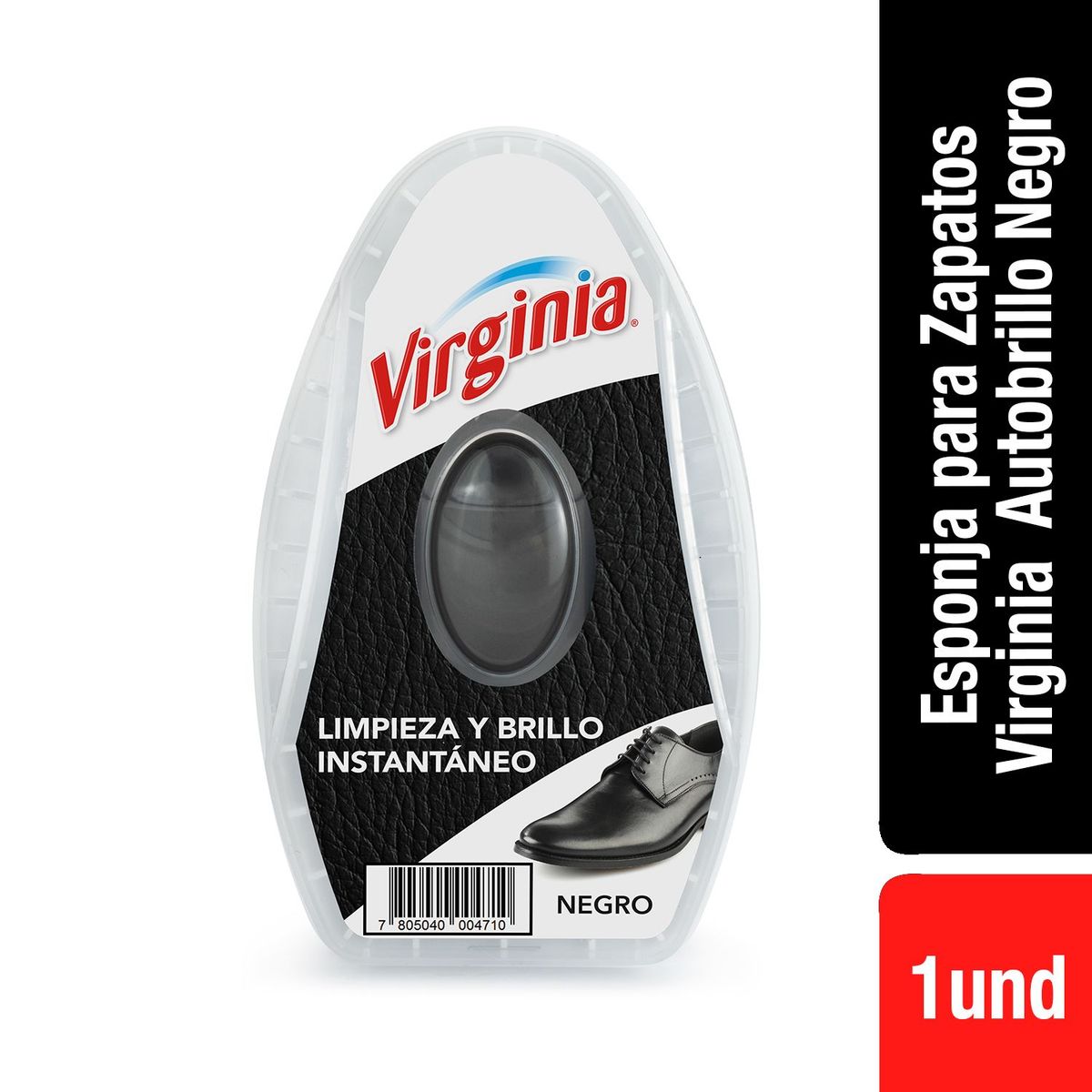 VIRGINIA - ESPONJA CALZADO NEGRO VIRGINIA 1UN