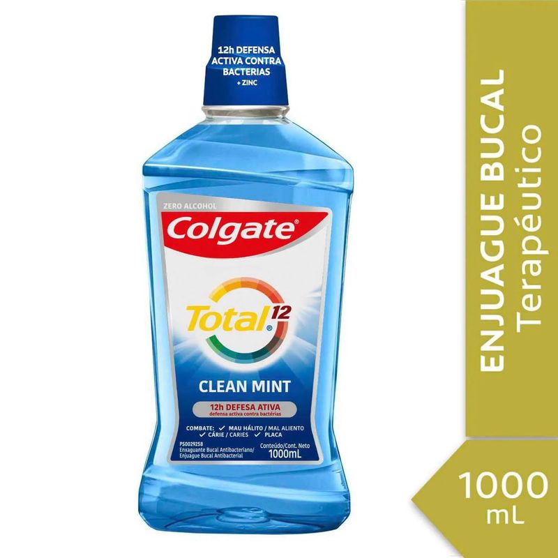 COLGATE - Enjuague Bucal Colgate Total Clean Mint 1 Lt