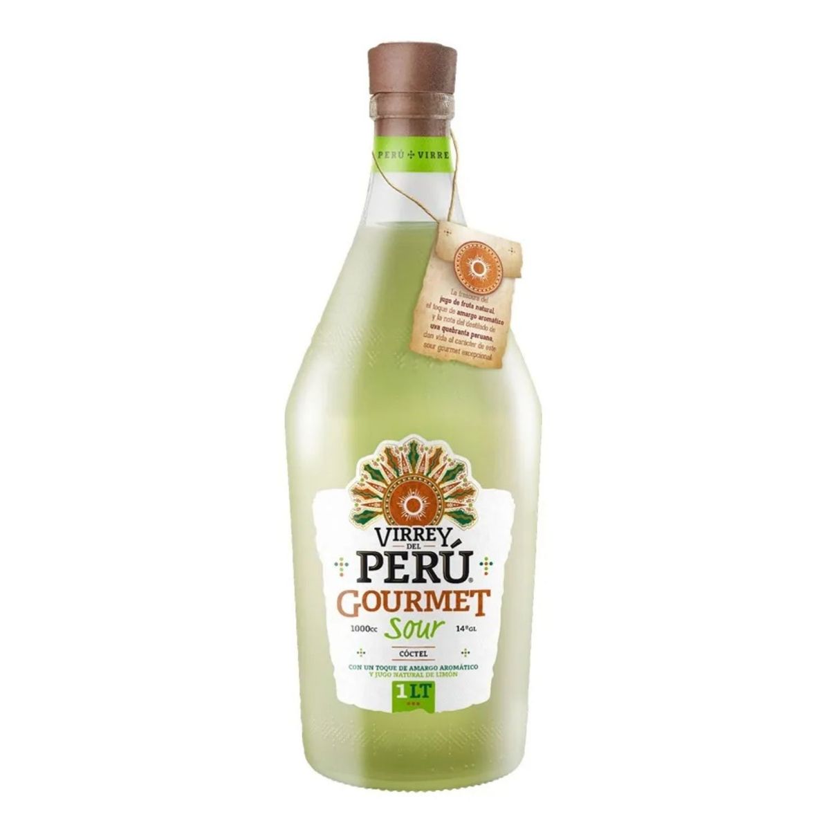VIRREY DEL PERÚ - Pisco Sour Limón Gourmet Virrey del Perú 14° 1 L