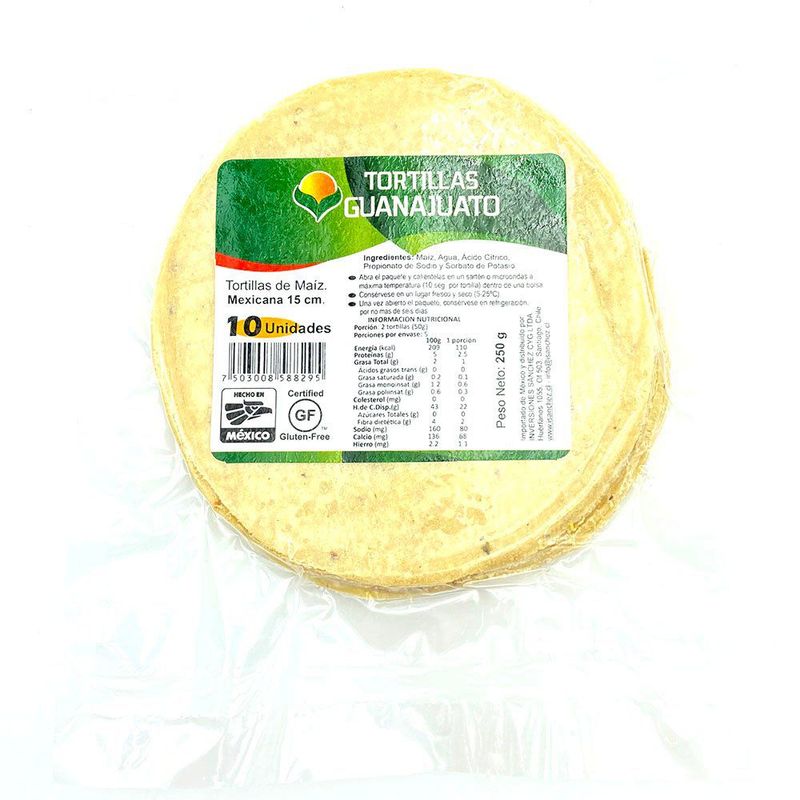 GUANAJUATO - Tortilla Maíz Blanco