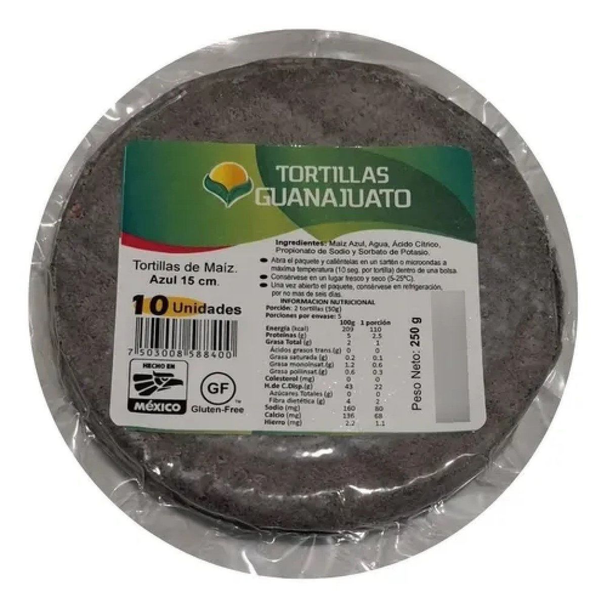GUANAJUATO - Tortilla Maíz Azul