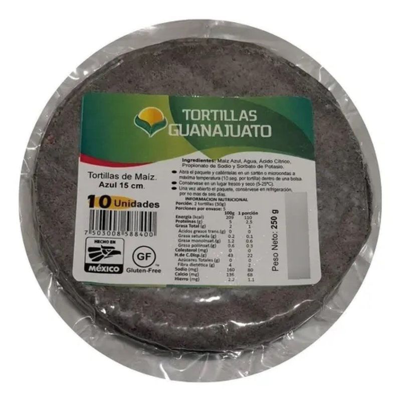 GUANAJUATO - Tortilla Maíz Azul