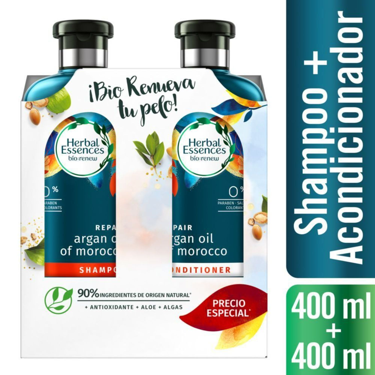 Kit Cuidado del Cabello Shampoo + Acondicionador Bio:Renew Argan