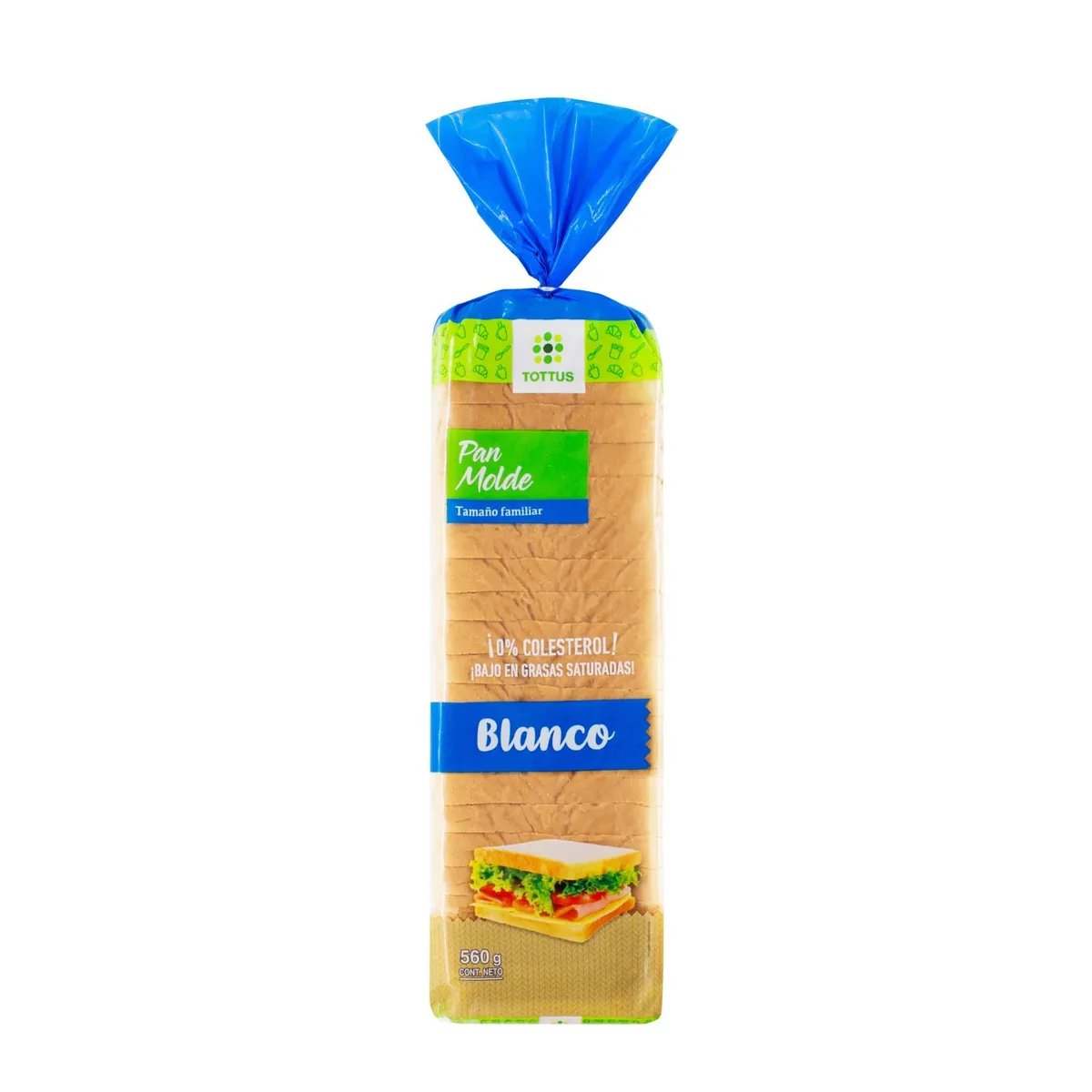TOTTUS - Pan Molde Blanco Tottus 580 g