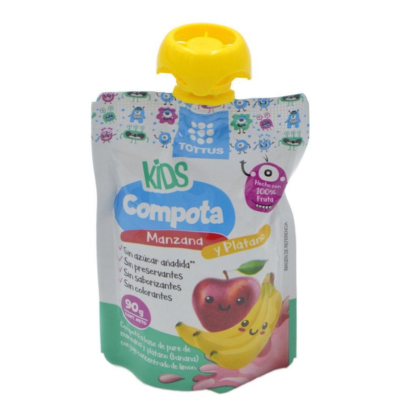 TOTTUS - Compota Plátano-Manzana