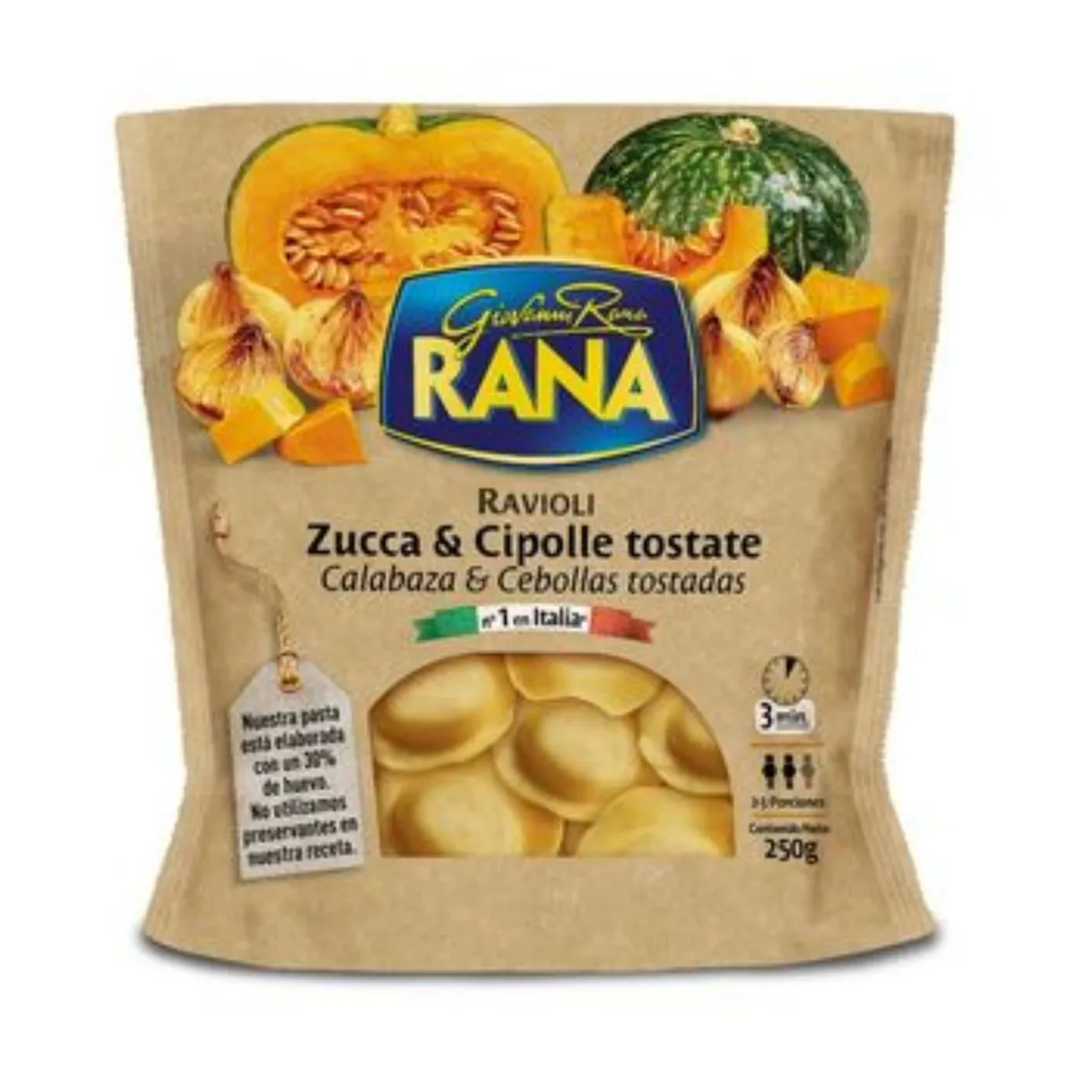 RANA - Ravioli Calabaza y Cebollas Tostadas