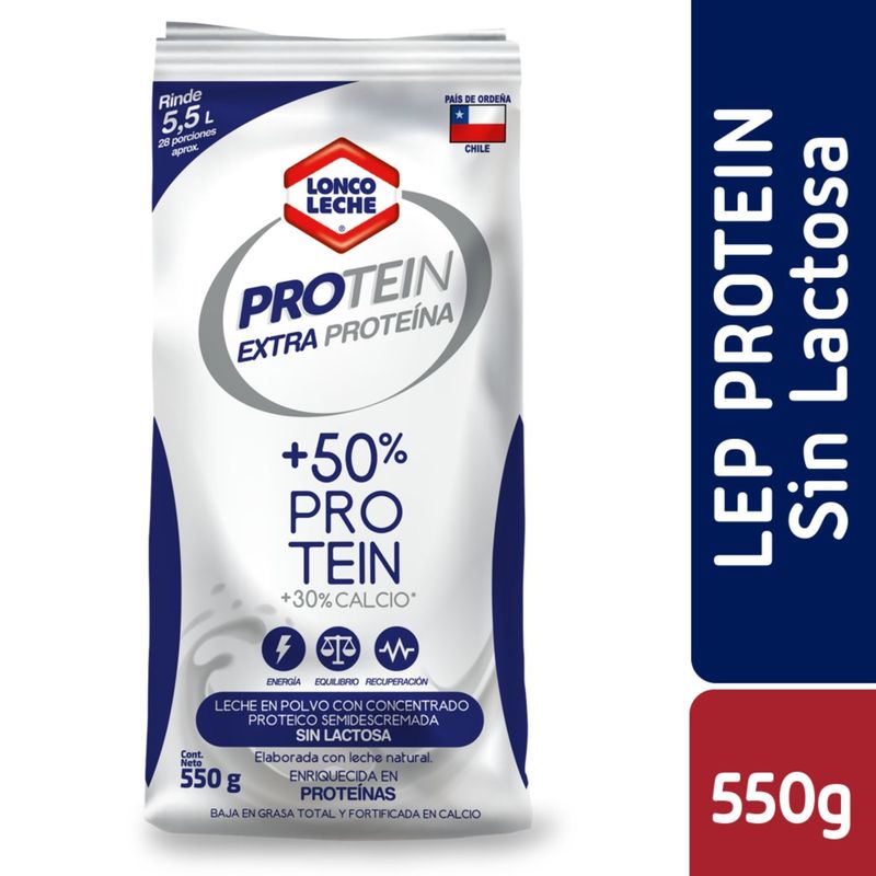 LONCOLECHE - Leche en Polvo Loncoleche Proteina Semidescremada 550g