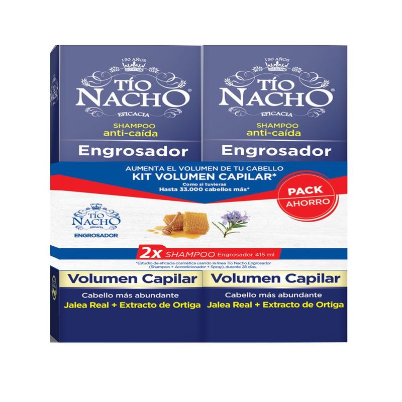 TIO NACHO - PACK SHSH ENGROSAD  TIO NACHO 830 ML