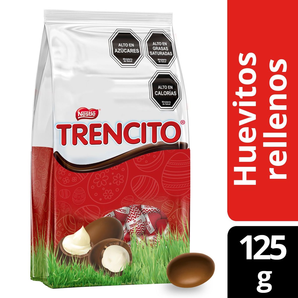 TRENCITO - CHOCOLATES HUEVOS RELL.  TRENCITO 125 G