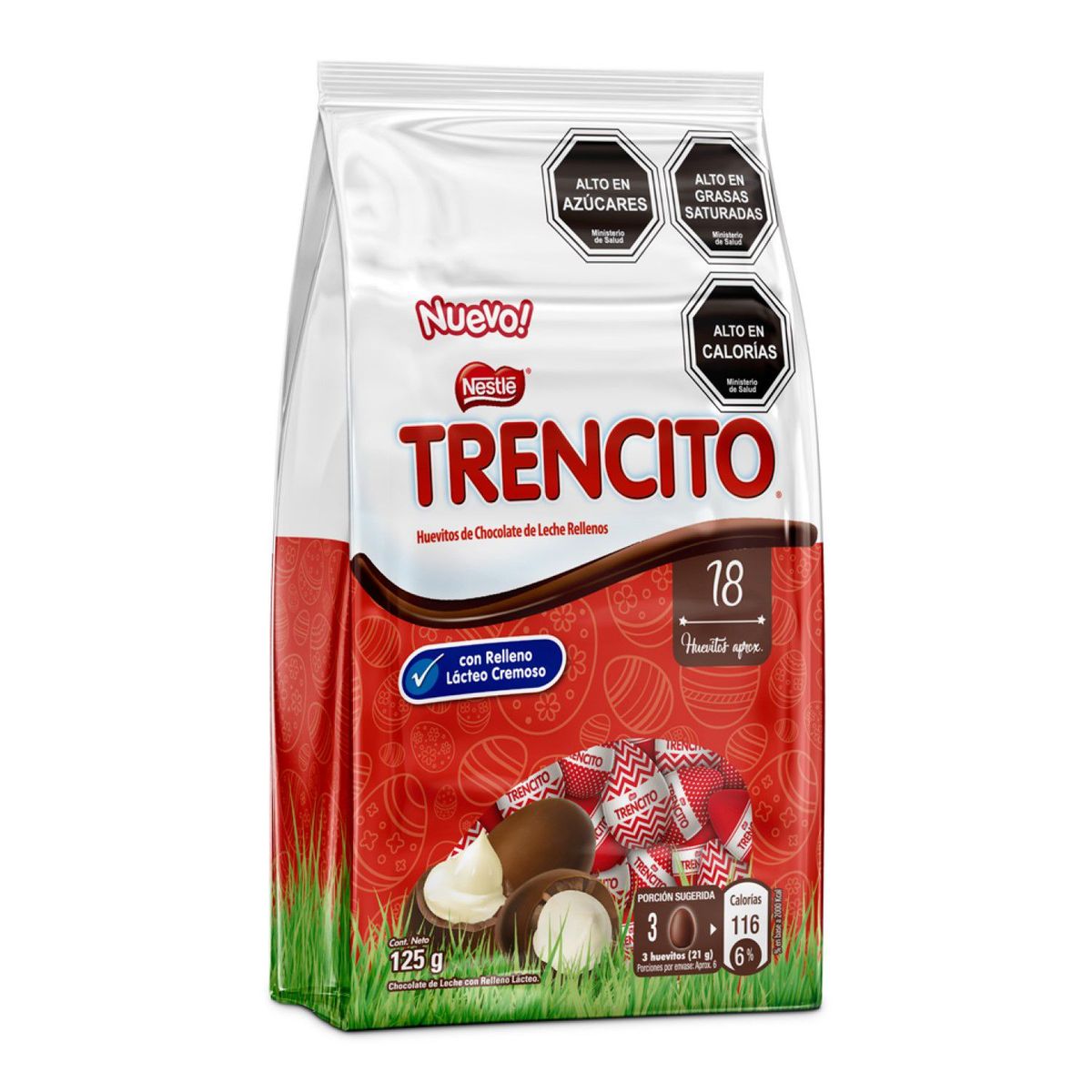 TRENCITO - CHOCOLATES HUEVOS RELL.  TRENCITO 125 G
