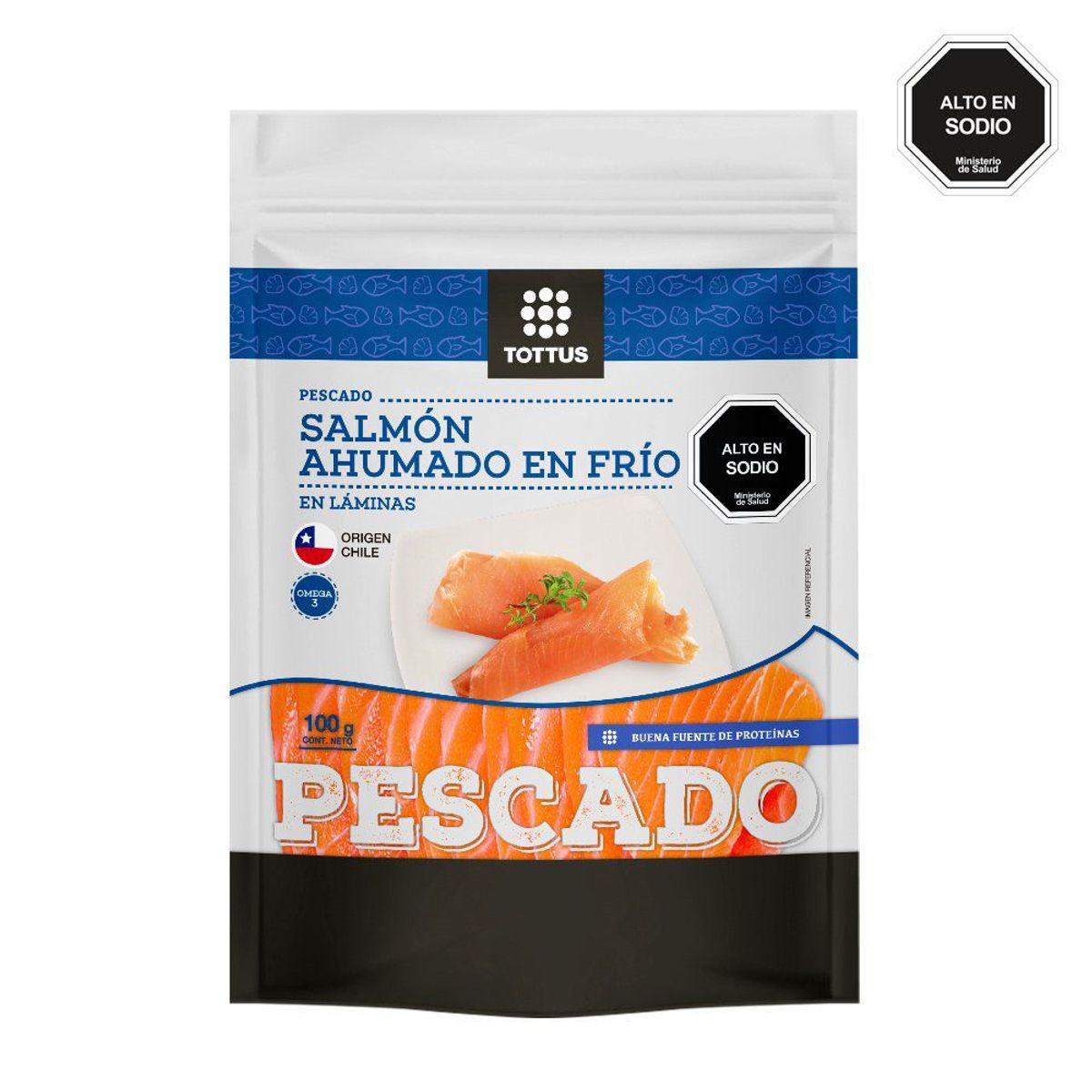 TOTTUS - Salmón Congelado Ahumado