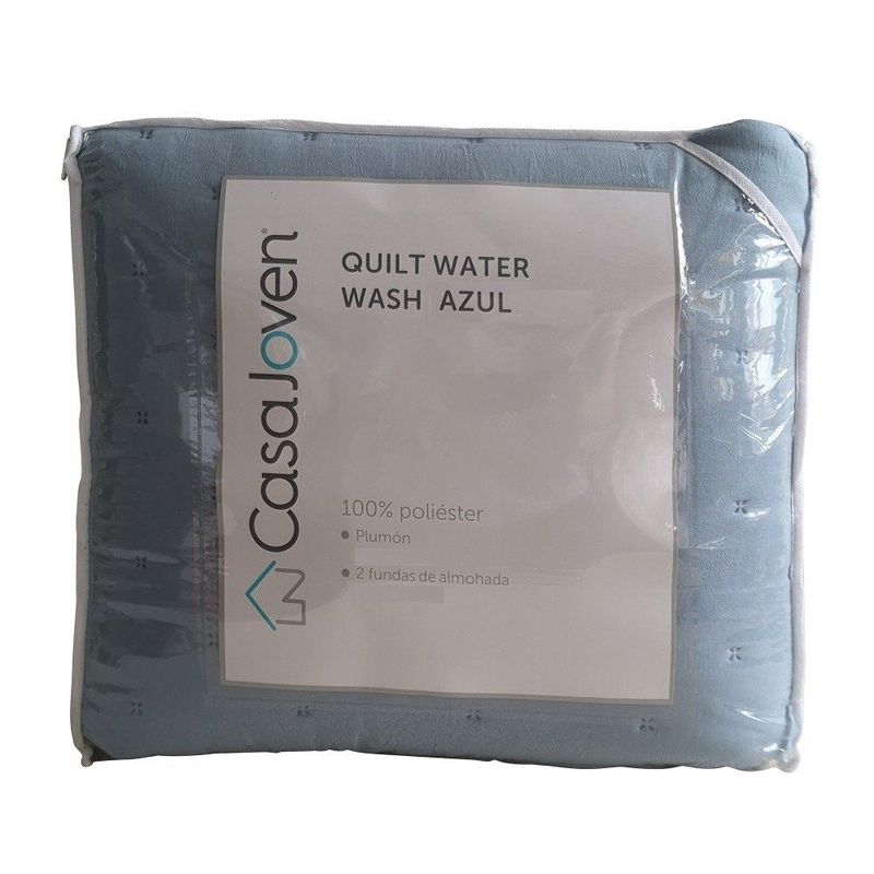 CASA JOVEN - QUILT WATER WASH 2 AZUL